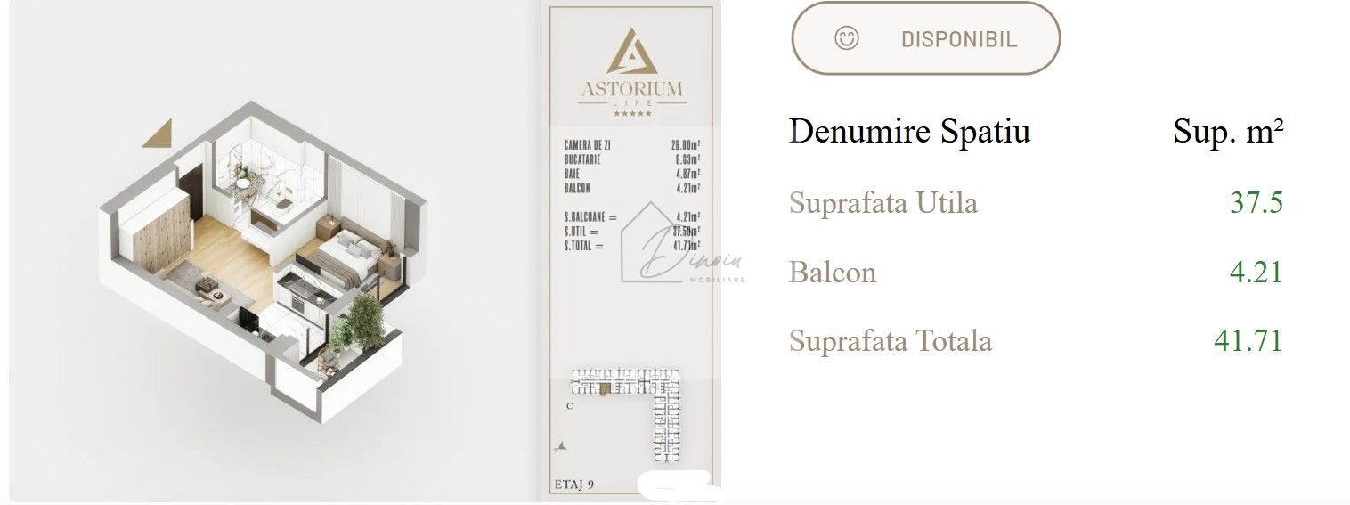 Garsoniera Astorium LIfe I Th Pallady -Gura Calitei I Proprietar - Poză 2