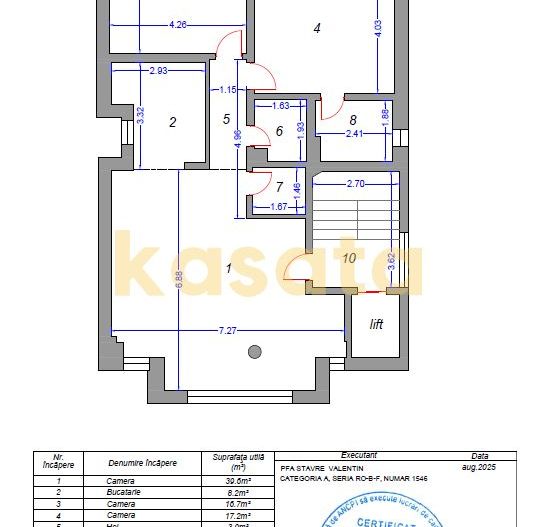 3 camere I et 2 I Mosilor I 2 bai I 95.2 mp utili - Poză 10