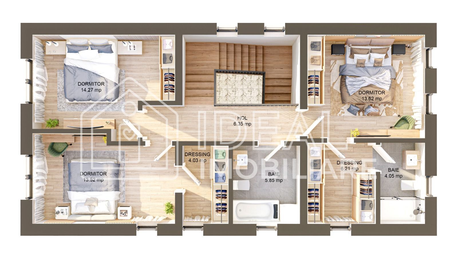 Casă individuală de vânzare | 145 mp utili | Teren 644 mp | Predare la cheie | Ș - Schiță 18