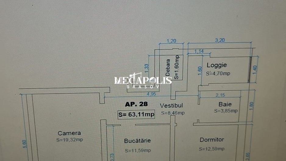 2.5 Camere | Decomandat | Renovat | 63mp | Avram Iancu - Poză 3