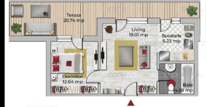 Apartament 2 Camere Uverturii - Poză 14
