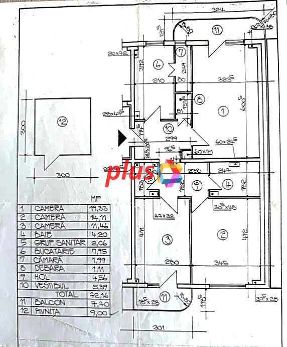 Apartament cu trei camere, structura mare, zona Astra 80 mp - Poză 9