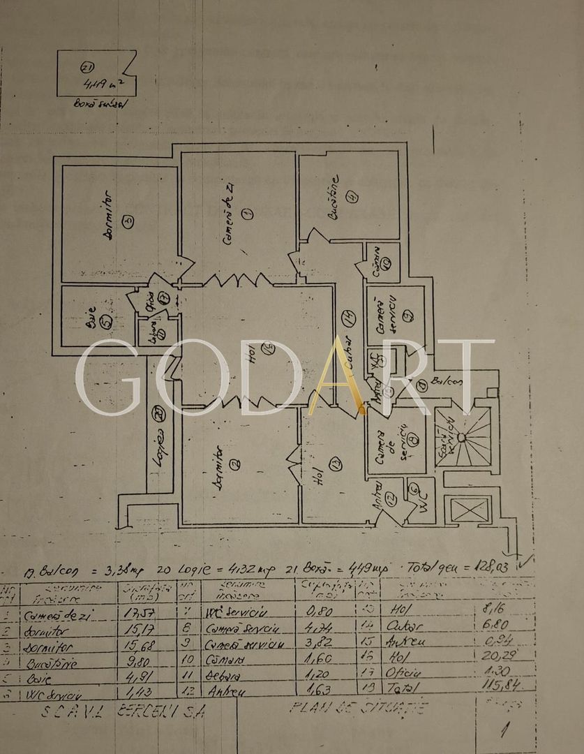 APARTAMENT 4 CAMERE | RENOVAT | BOXA | CURTE COMUNA - Schiță 28