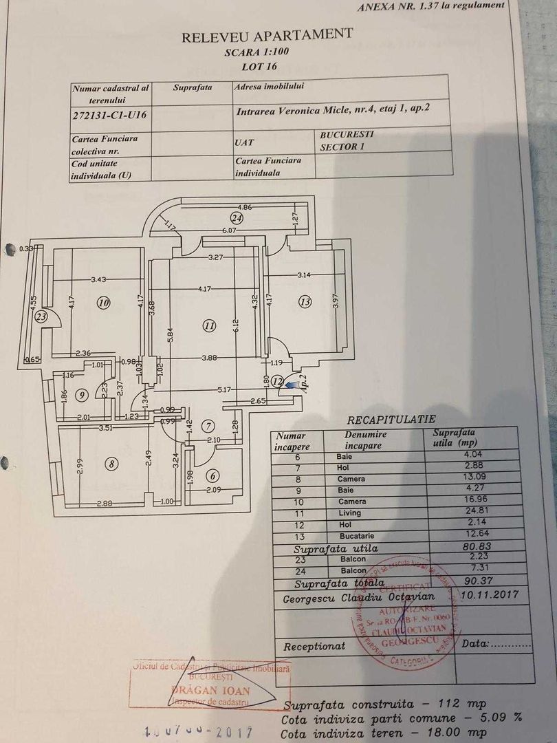 DE ÎNCHIRIAT: Apartament 3 camere – Piața Victoriei - Poză 7