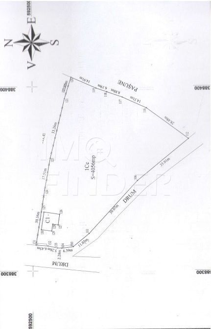Teren Popesti Deal, 4056 mp, front la strada principala, intravilan - Poză 2