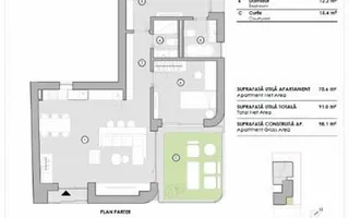 3 CAMERE +CURTE || Bloc boutique || DOMENII - Schiță 16