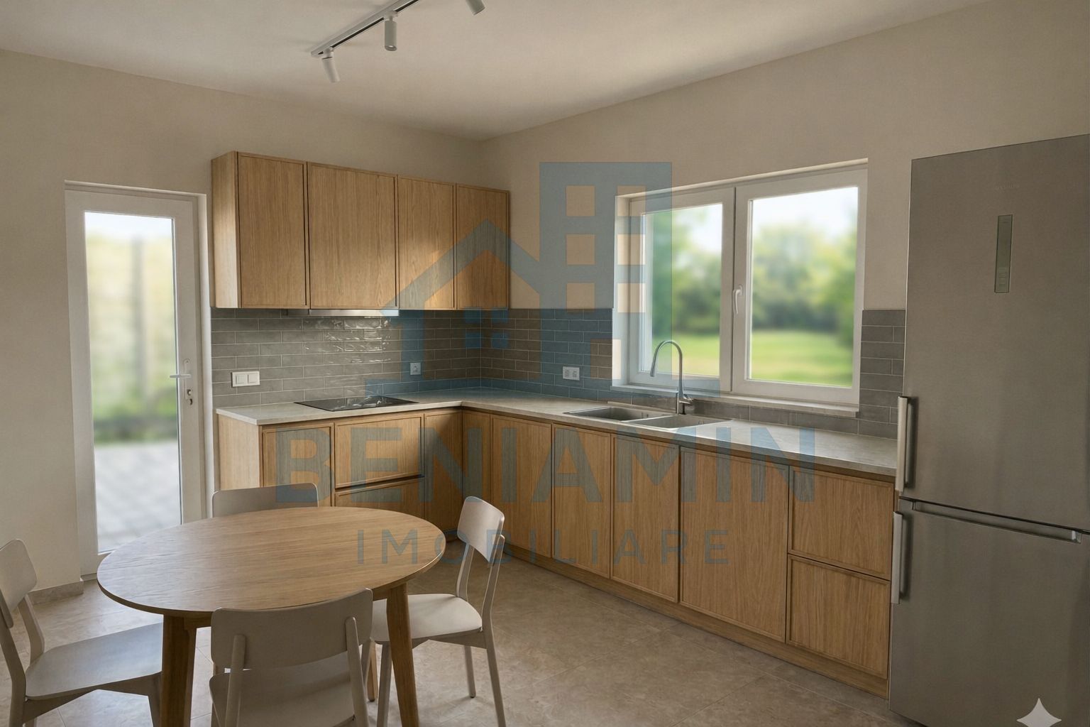 Casa la cheie-Living-2 Dormitoare-Baie-Gaze-Curent-Apa-320mp teren - Poză 4