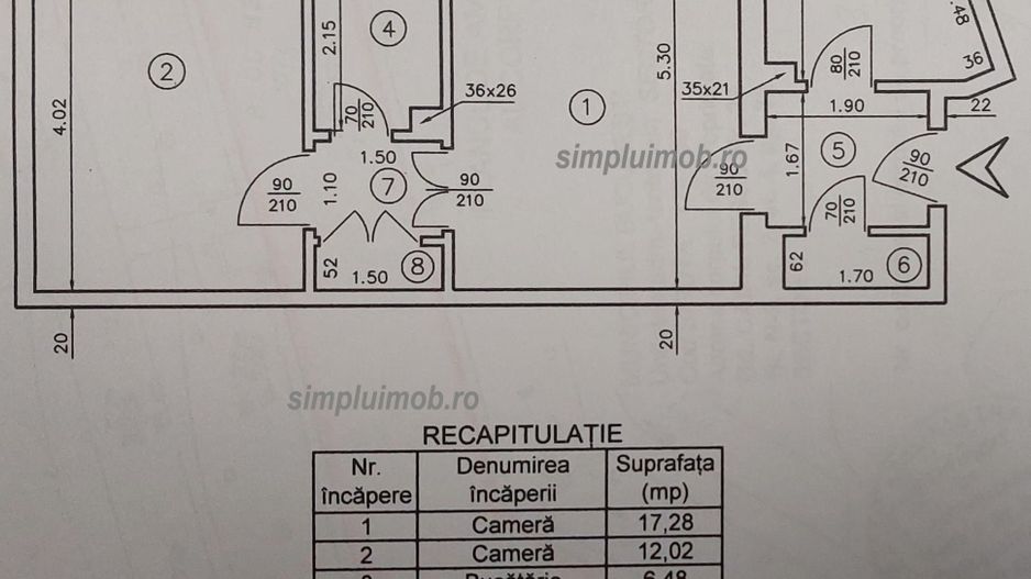 Camil Ressu – 2 camere lângă ParkLake & Parcul IOR | Metrou Dristor - Schiță 11