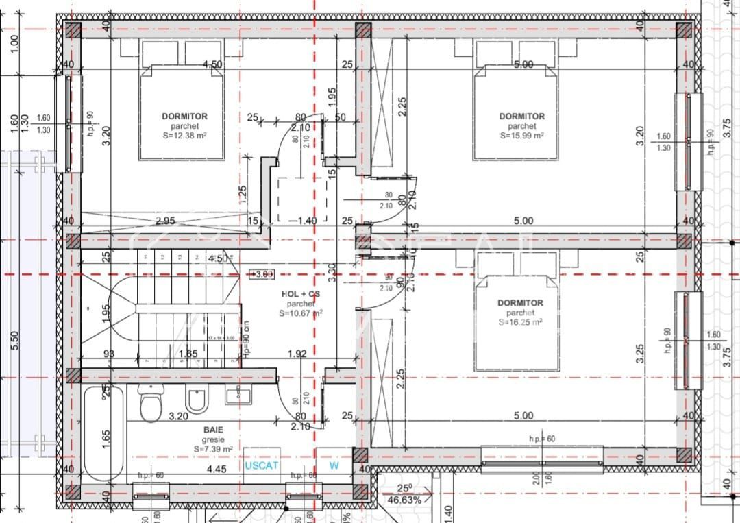 Casa Individuala cu 4 camere si carport, in Selimbar - Schiță 6
