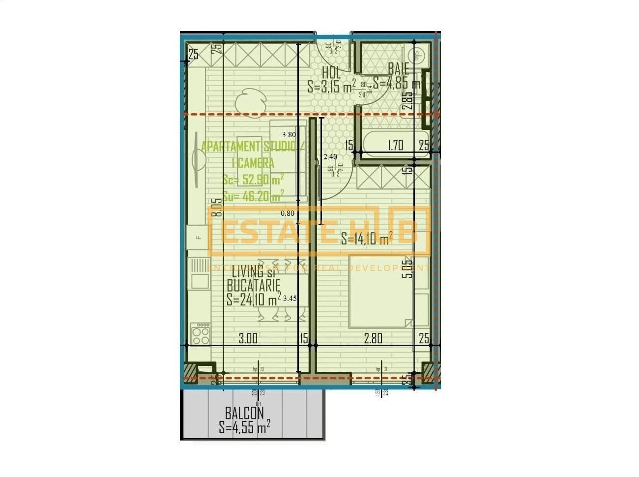 Apartament 2 camere | langa Rivus Mall | 0% Comision - Poză 6