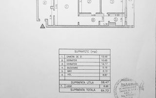 VANZARE APARTAMENT 3 CAMERE 65MP METROU IANCULUI DUBLU VEDERE SEMIDECOMANDAT - Poză 12