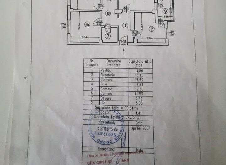 Apartament 3 camere decomandat Popesti Leordeni - Poză 9