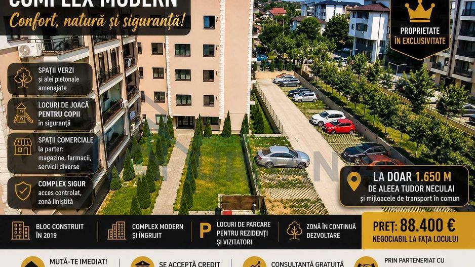 Apartament 2 Camere Complet Mobilat si Utilat, CUG Valea Adanca, Bloc 2019 - Poză 6