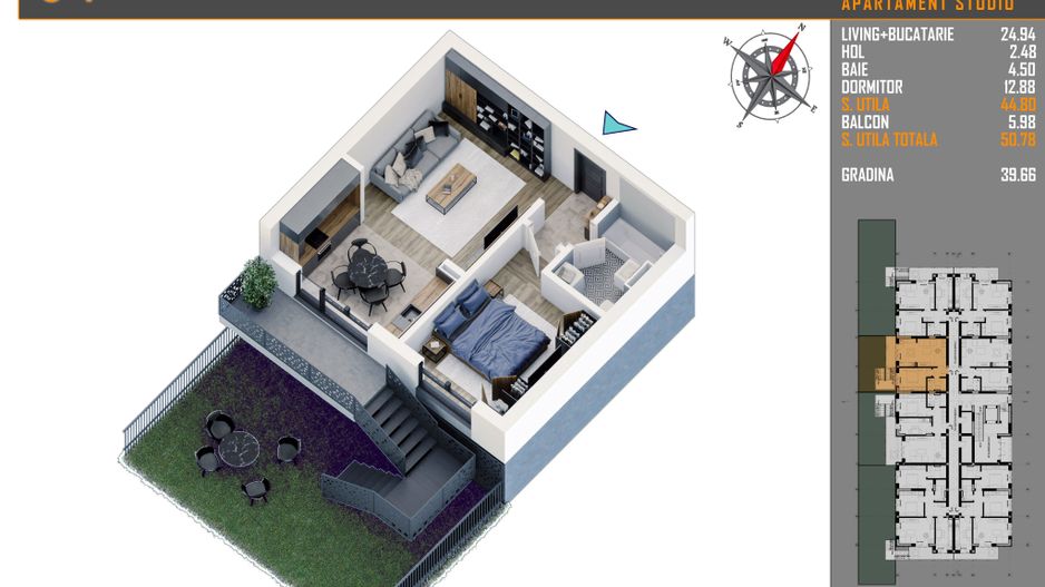 2 CAMERE/ GRADINA/ PARCARE INCLUSA/ OFERTA - Poză 3