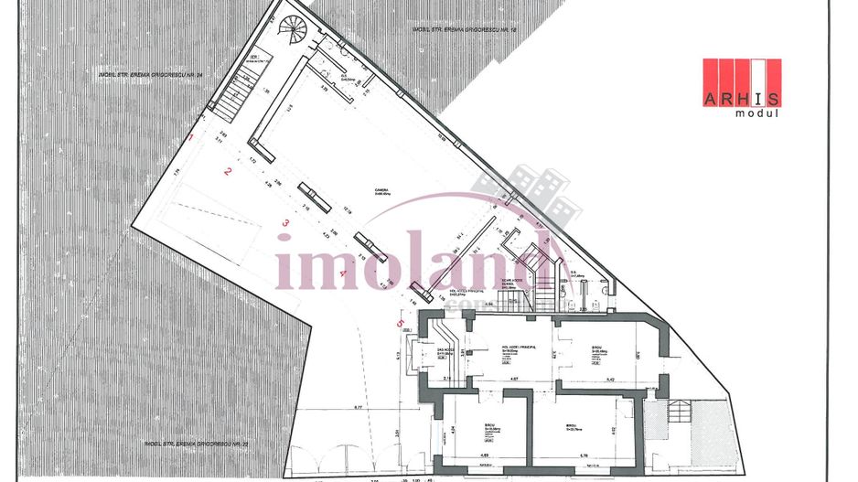 Vila impunatoare - 20 camere - birouri - Romana-Lahovari - Schiță 21