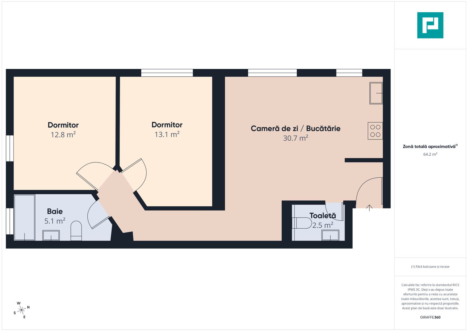 Apartament cu 3 camere | Bloc nou | Zona Lipovei - Poză 11