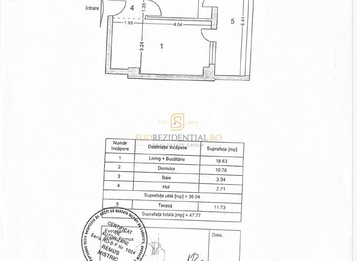 Apartament tip studio, 47.8 mp, ansamblu rezidential, gata de mutare - Poză 9