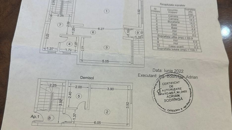 Apartament nou 2022 Metrou Crangasi - Schiță 8