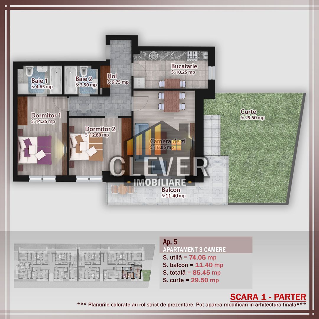 Apartament 3 camere Theodor Pallady Gradina Proprie - Poză 2