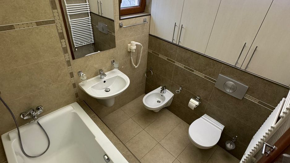 Chirie ap lux, 3 cam,2 bai,120mp mobilat/utilat/ 2loc parcare/terasa - Poză 9