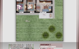 3 camere cu  gradina  Titan Pallady Metrou Nicolae Teclu - Schiță 1