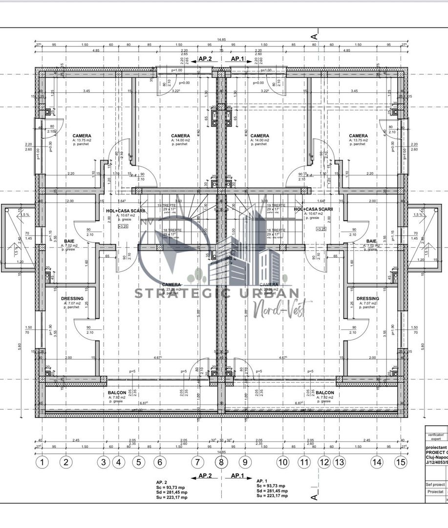 Duplex semifinisat, zona Donath Park - Schiță 11