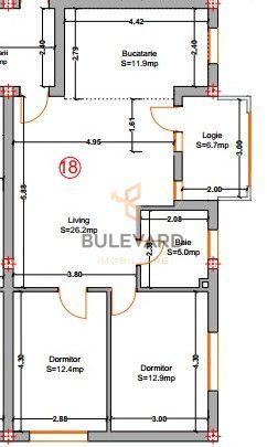 Apartament cu 3 camere/CF/panorama frumoasa/zona Vivo! - Schiță 10
