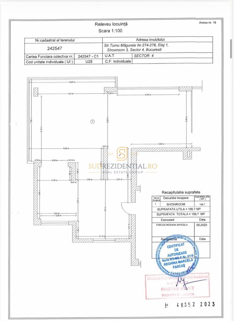 Spațiu 610 mp, ideal clinică sau sală fitness, Turnu Magurele, Berceni - Schiță 13