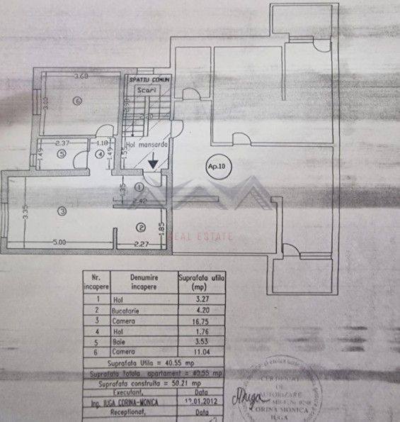 Apartament 2 camere Otopeni central | mobilat, utilat, parcare - Schiță 10