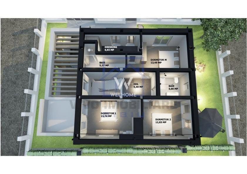 Casă single modernă, eficientă energetic și curte generoasă - Poză 4