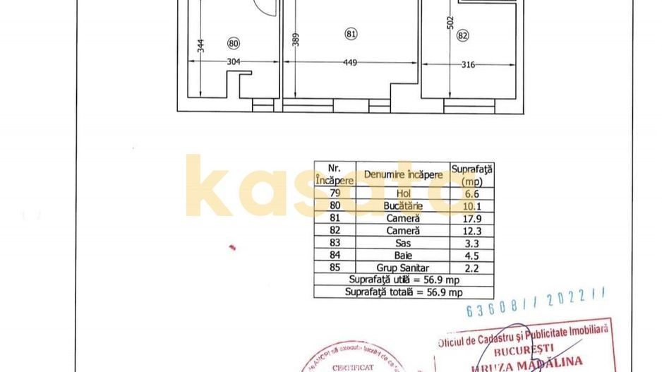 OPORTUNITATE | APARTAMENT 2 CAMERE | AVIATIEI | ONIX PIPERA | 57 MP - Poză 8