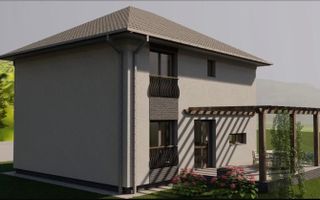 Casa individuala de vanzare, 5 camere, dressing, 3 bai, 600mp curte - Poză 1