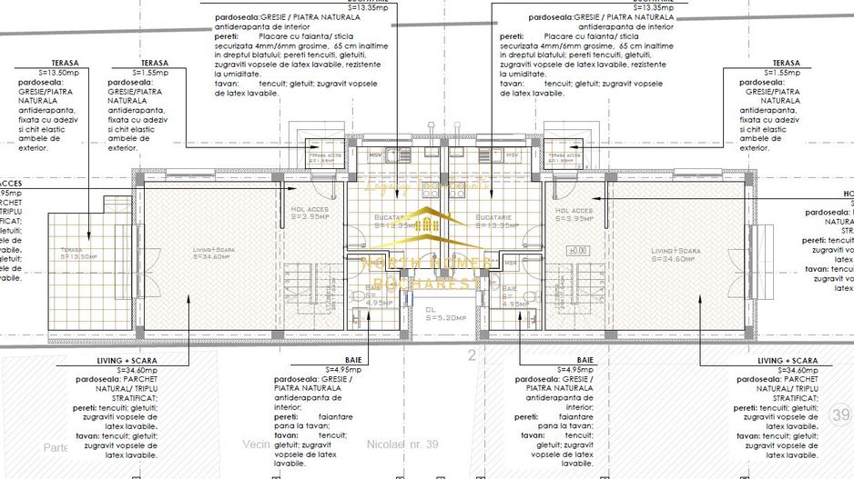 Vând vila în duplex 4 camere, 3 dormitoare, 4 bai, 2 locuri parcare - Poză 17