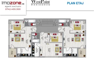 Studio 45mp Bloc Nou Str. Barsanesti - Militari - Sector 6 Comision 0% - Schiță 12