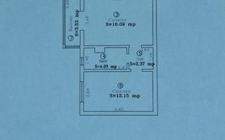 Ap 2 camere, parter cu balcon si centrala gaz, Elisabetin-Kiriac-Sagul - Schiță 9
