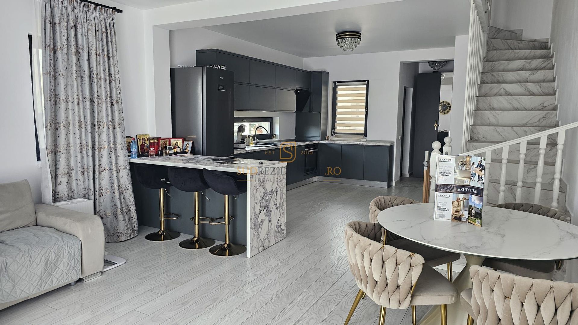 Duplex 3 camere/ Mobilat și utilat/ Curte 156 mp/ Comuna Berceni - Poză 1