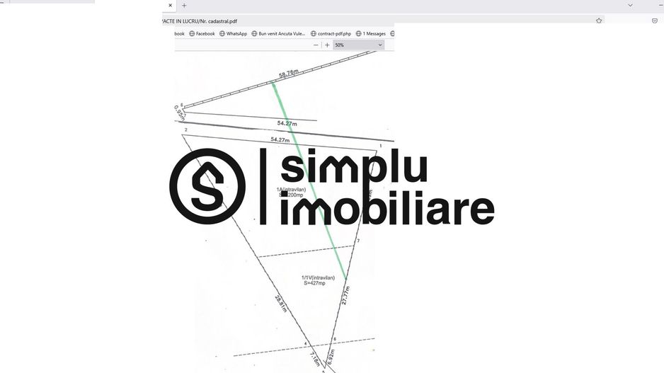 Teren Intravilan Central Ghercesti - Schiță 1