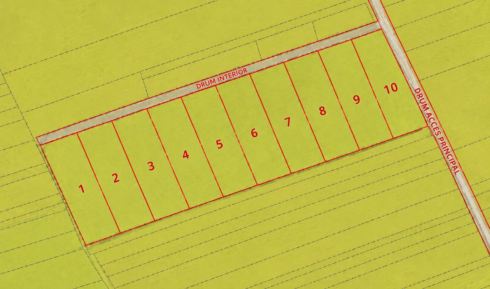 Teren intravilan 38.676 mp | 10 parcele | Zona de Vest - Poză 2