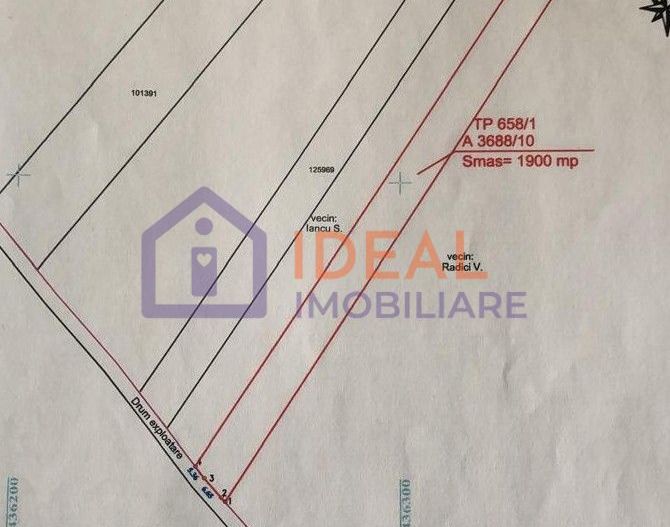 Teren 1.900 mp cu acces drum – oportunitate dezvoltare imobiliară, Sibiu - Poză 2