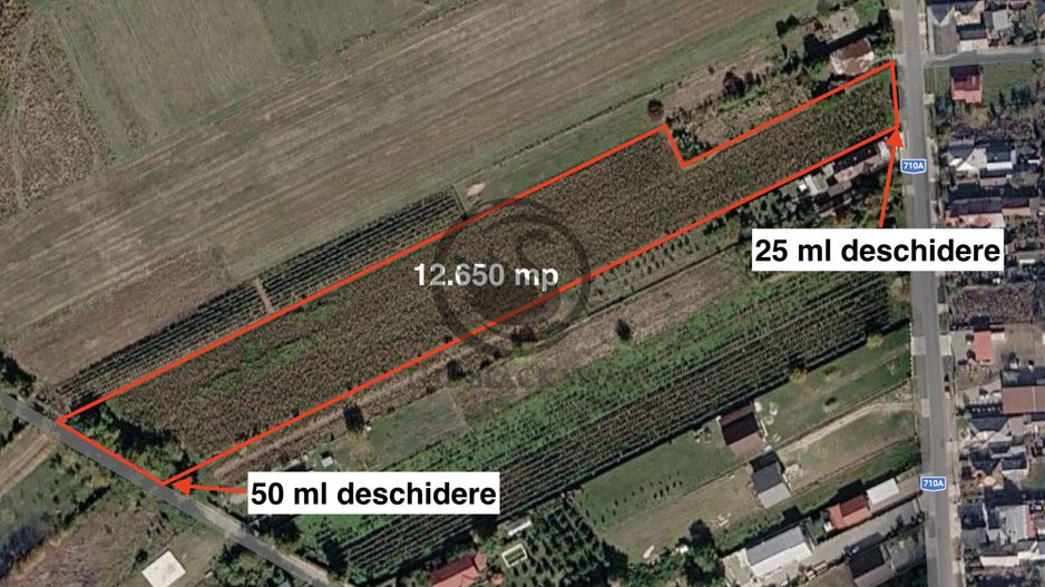 Teren intravilan de vanzare | 12.650 mp | Ghirdoveni | Comision 0% - Poză 1