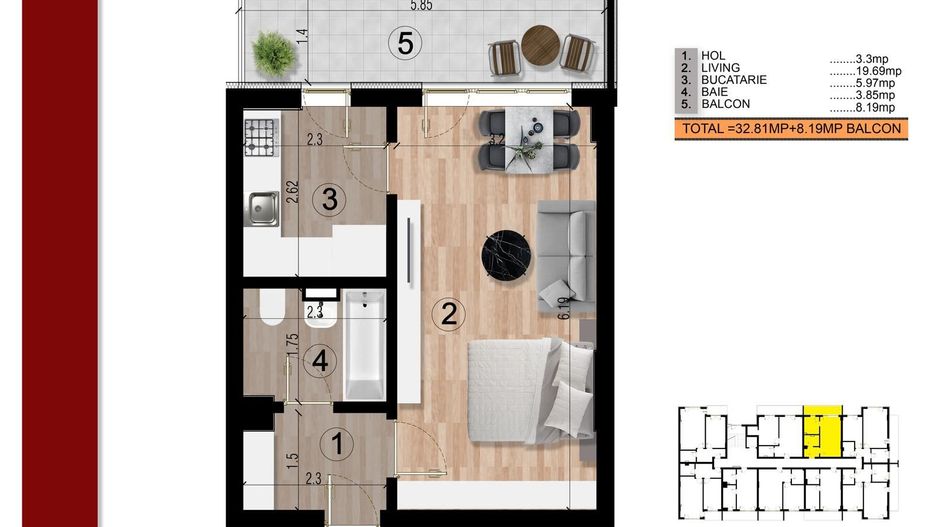 gars.dec. la aprox. 15min metrou Leonida sau Berceni - Poză 3