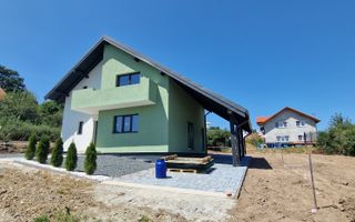Casa individuala 5 camere teren 504 mp interior alb carport Selimbar - Poză 4