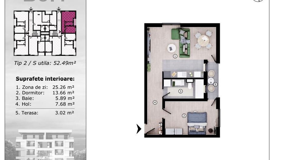 Vânzare apartamente moderne 52 mp în zona Torontalului !!! COMISON 0 - Poză 2