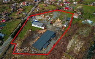 Teren industrial cu hale de prelucrare lemn/cherestea - Poză 2