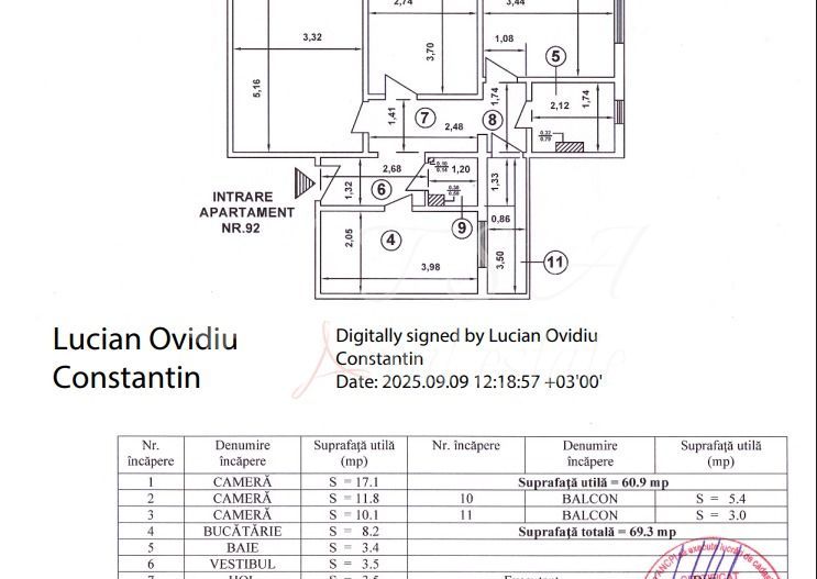 Apartament 3 camere, decomandat, zona Rahova - Poză 17