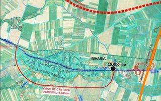 Teren industrial Biharia - in sens giratoriu soseaua de centura - Poză 1