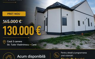 SUPER OFERTĂ! Casă 3 camere 154 mp, Teren 630 mp - Str. T. Vladimirescu - Carei - Poză 1