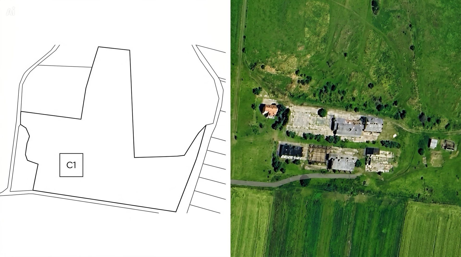 TEREN EXTRAVILAN 35.814 mp – HUEDIN, CLUJ | Fostă Fermă - Poză 2