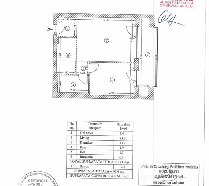 2 camere decomandate, One Cotroceni, lux, terasă, etaj 7 - Poză 11