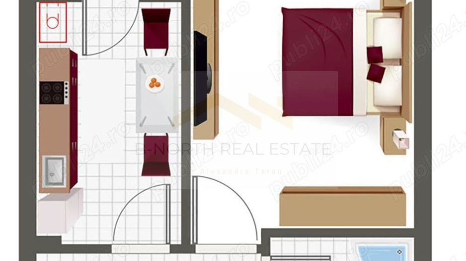 Garsonieră de închiriat Berceni | 35 mp | Drumul Binelui | Bloc nou 2023 - Poză 9